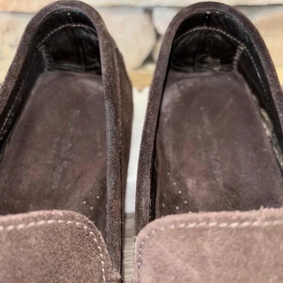 Ermenegildo Zegna Loafer Men\'s Brown Suede Driving Moccasins Shoes Size 7.5 Ermenegildo Zegna Loafer Men main image 4